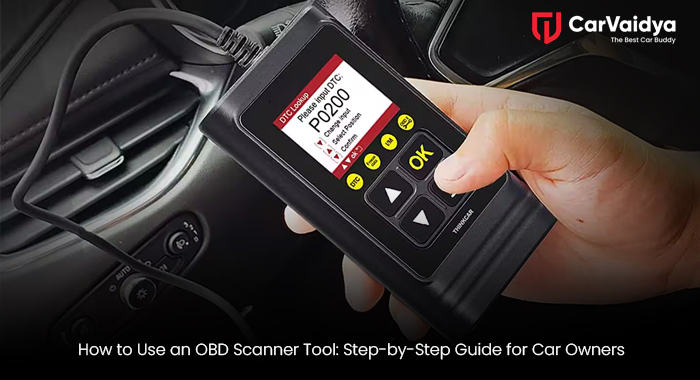 Mechanic Using OBD2 Scanner