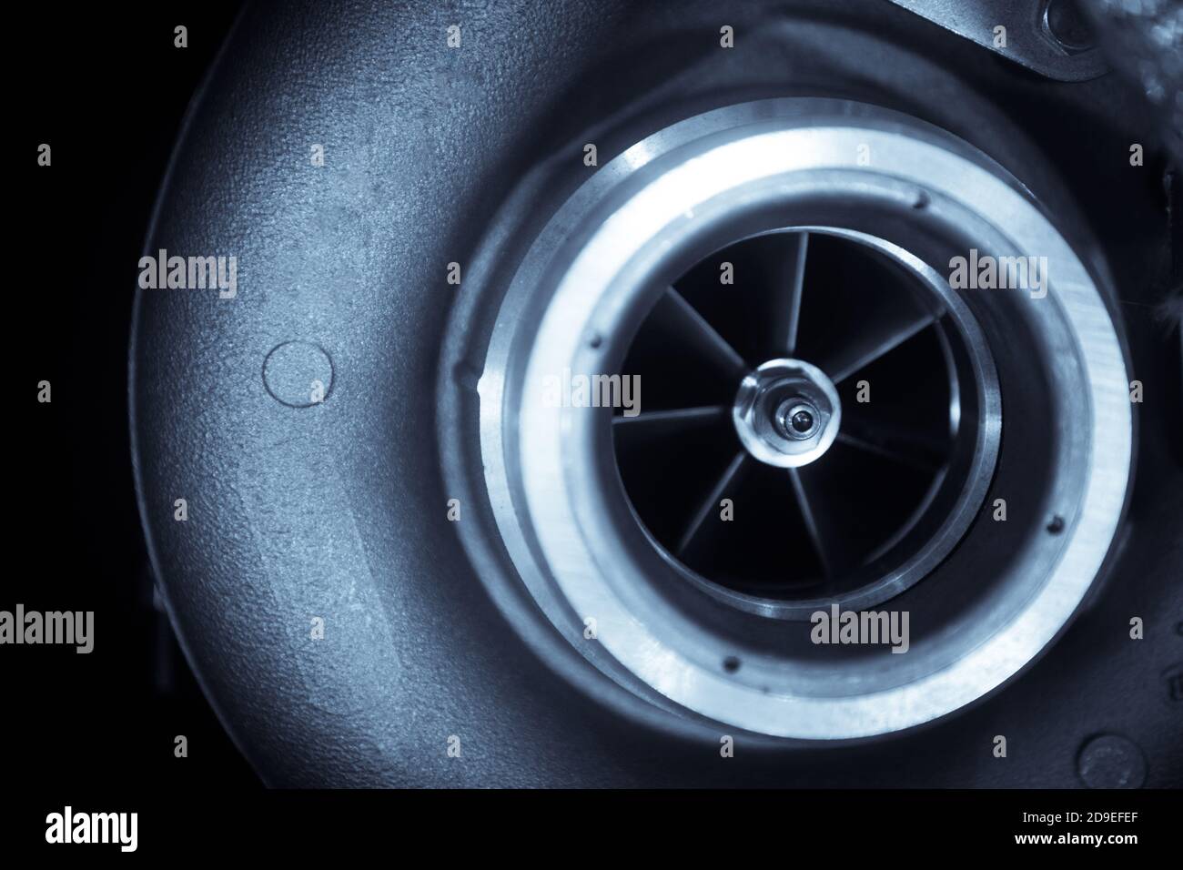Automotive Turbocharger Close-Up