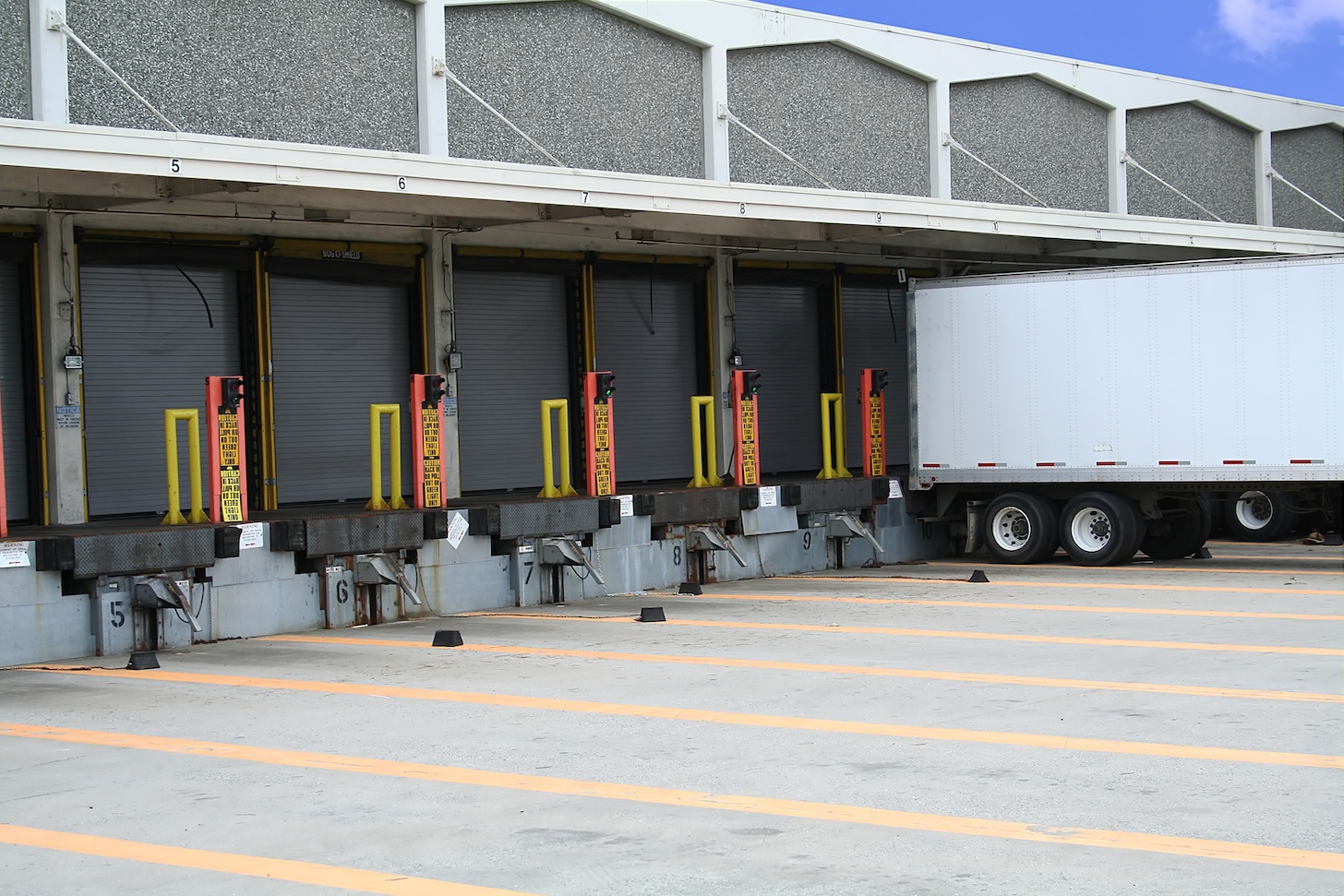 Warehouse Loading Dock with Truck