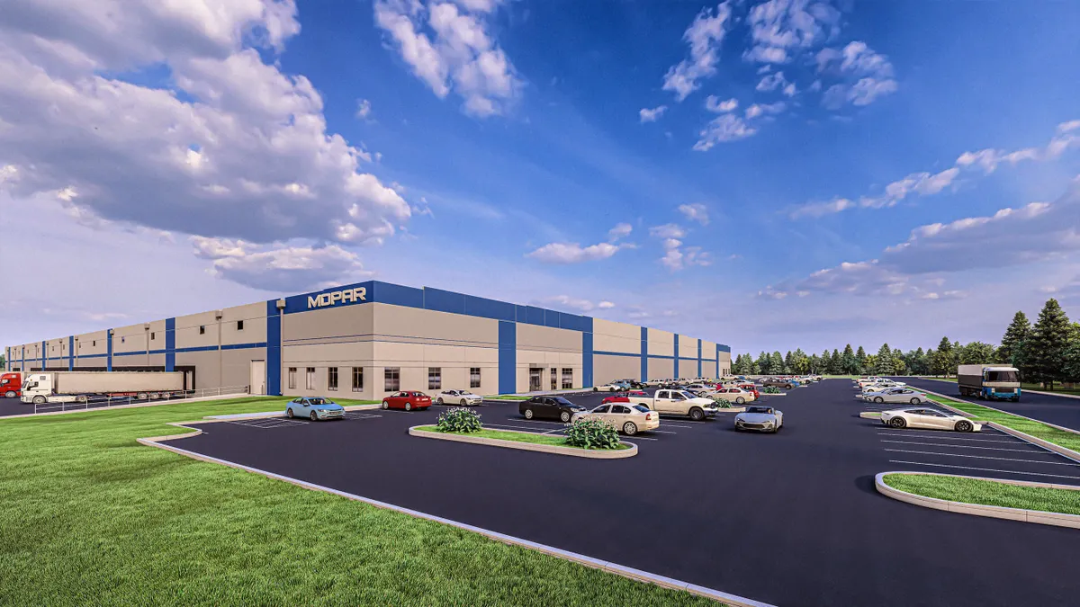 Modern U.S. Auto Parts Warehouse